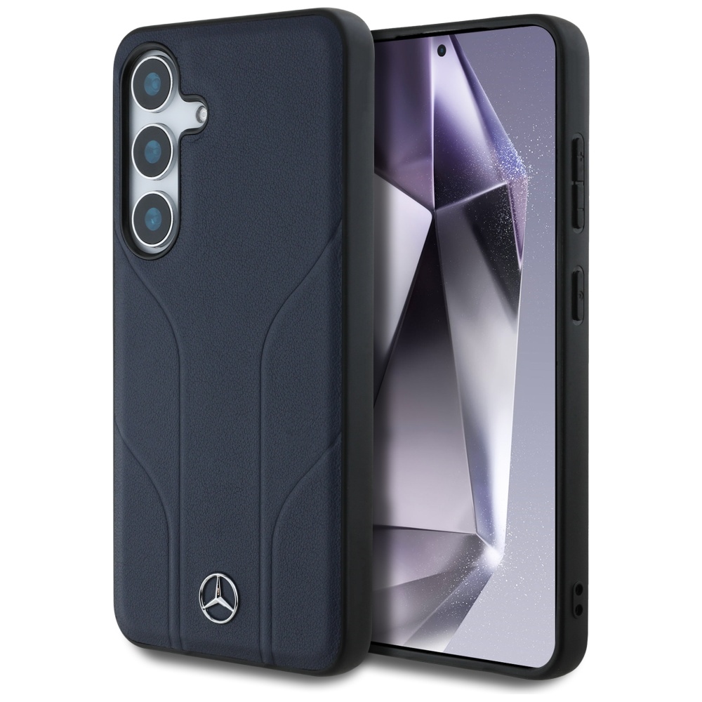 Samsung Galaxy S25 Hülle Mercedes Magsafe Leder Schwarz