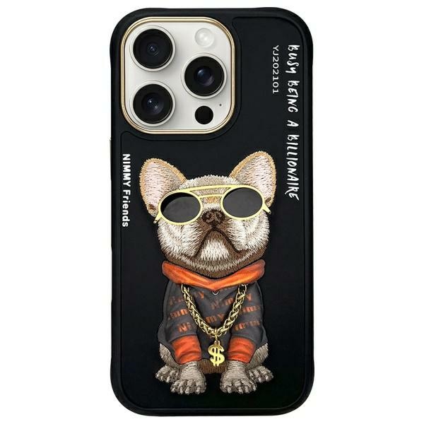 Iphone 16 Pro Nimmy Glasses Cool Dog Hülle Schwarz