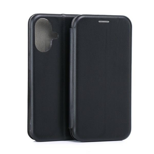 Iphone 16 Beline Schwarze Flip-hülle
