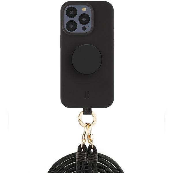 Iphone 15 Pro Just Elegance Popgrip Hülle Schwarz