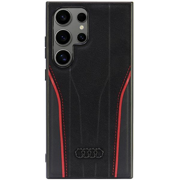 Samsung Galaxy S24 Ultra Audi Magsafe Lederhülle Schwarz