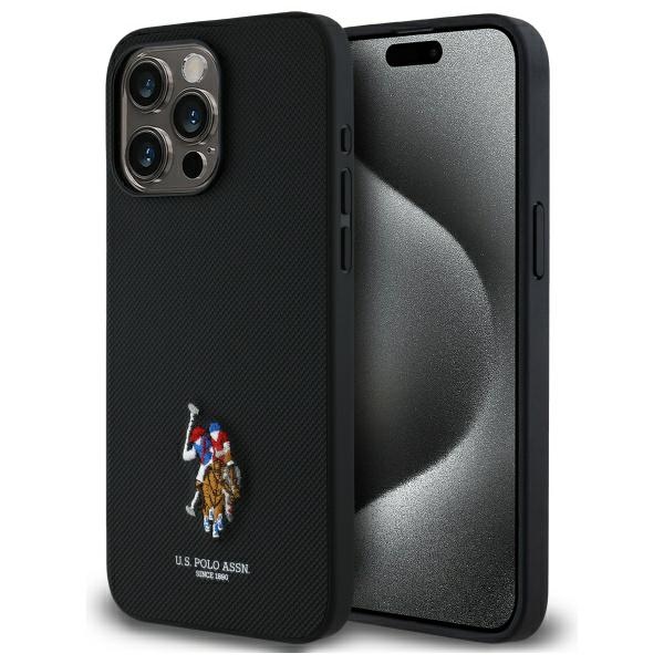 Iphone 15 Pro Max Us Polo Bestickte Schwarze Hülle