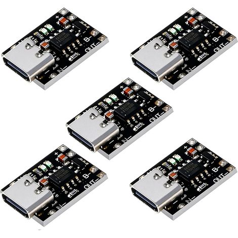 Stück Usb-c Li-ionen-lithium-lademodul 1a 3,7v Mit Schutz 18650 Akku-lademodul