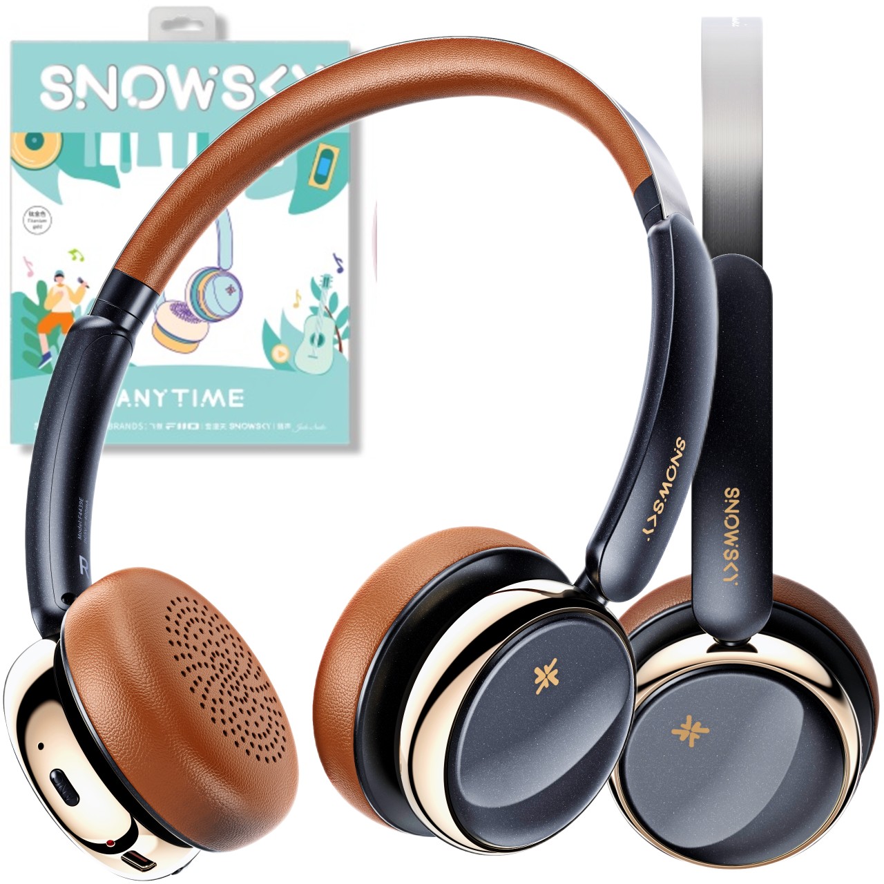 Fiio Snowsky Anytime - Schwarz - Bluetooth-on-ear-kopfhörer Mit Aktiver Geräuschunterdrückung (anc)