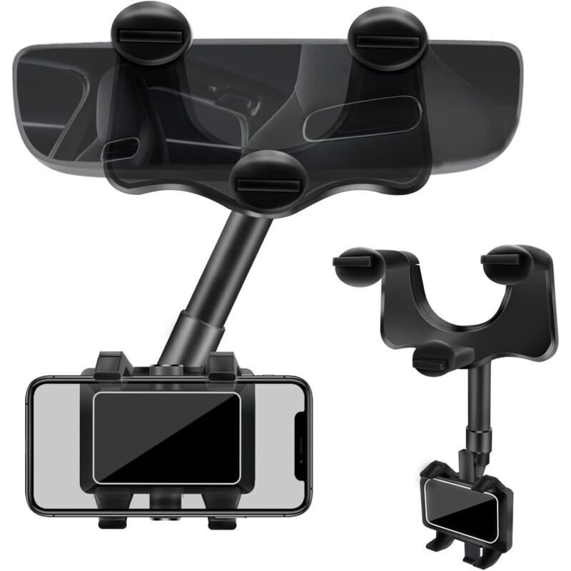 Handyhalterung Für Den Auto-rückspiegel, Handyhalterung Fürs Auto, Um 360° Drehbare Handyhalterung Fürs Auto, Handyhalterungen Für Smartphones Von 4-7 Zoll