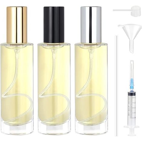 Wiederbefüllbare 30-ml-glas-sprühflaschen Für Parfüm – Ideal Für Reisen, Als Geschenk Oder Für Den Urlaub – Mit Goldenen, Silbernen Und Schwarzen Verschlüssen