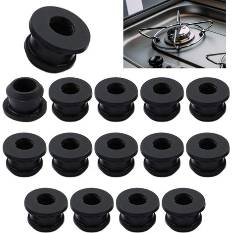 15 Stück Gummikappen Für Topfträger Mit 5-mm-stäben, Rostfreie Schutzfüße, Gummistopfen Für Herdplatten, Kochfeldzubehör Für Wohnmobile