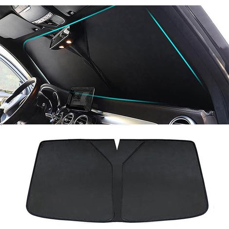 Faltbarer Sonnenschutz Für Die Windschutzscheibe Mit Uv-schutz Für Mg Zs Hybrid+ Luxury (2024), Schwarz, Polyester, Auto, Funktional