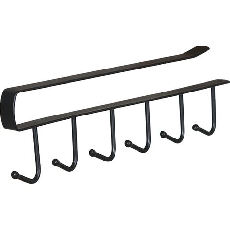 Haken Zur Aufbewahrung Von Tassen, Kleiderständer, Küchenutensilien, Krawatten, Gürteln Und Schals Zur Aufhängung Unter Dem Kleiderschrank (schwarz)
