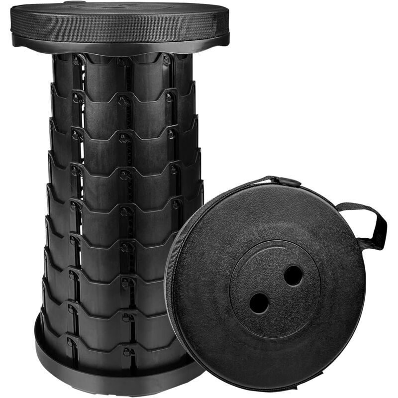 Tragbarer Klapphocker, Klappsitz, Campinghocker, Höhenverstellbarer Sitz Zum Wandern, Angeln, Grillen, Reisen Und Für Partys