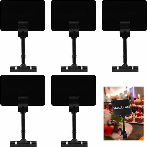 5-teiliger Preisauszeichnungsständer Mit Wiederverwendbaren, Doppelseitigen Clips Für Obstläden, Restaurants Und Supermärkte