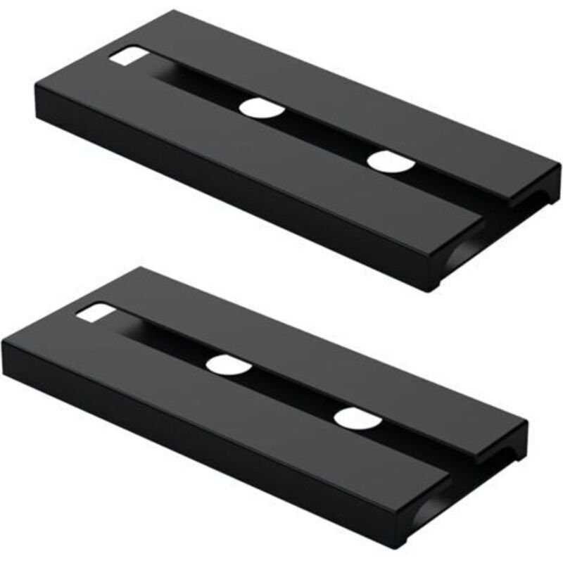 2-teiliger Hänge-weinglashalter, Schwarzes Hänge-weinglasregal, Weinglashalter Aus Kunststoff, Zweistöckiges Weinglasregal Für Küche, Haushalt, Bar, Regale, Restaurant (schwarz)
