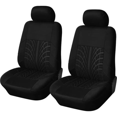 Autositzbezüge Für Renault Kangoo Ii 2007-2021, Reifenprofil, Atmungsaktiv, Wasserdicht, Schutzzubehör, Schwarz - Zwei Sitze