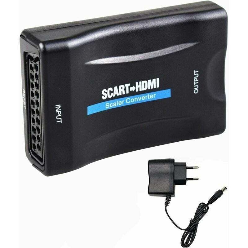 Scart-zu-hdmi-adapter, 1080p-videokonverter, Ntsc/pal-kompatibel, Für Fernseher, Blu-ray-player Und Konsolen