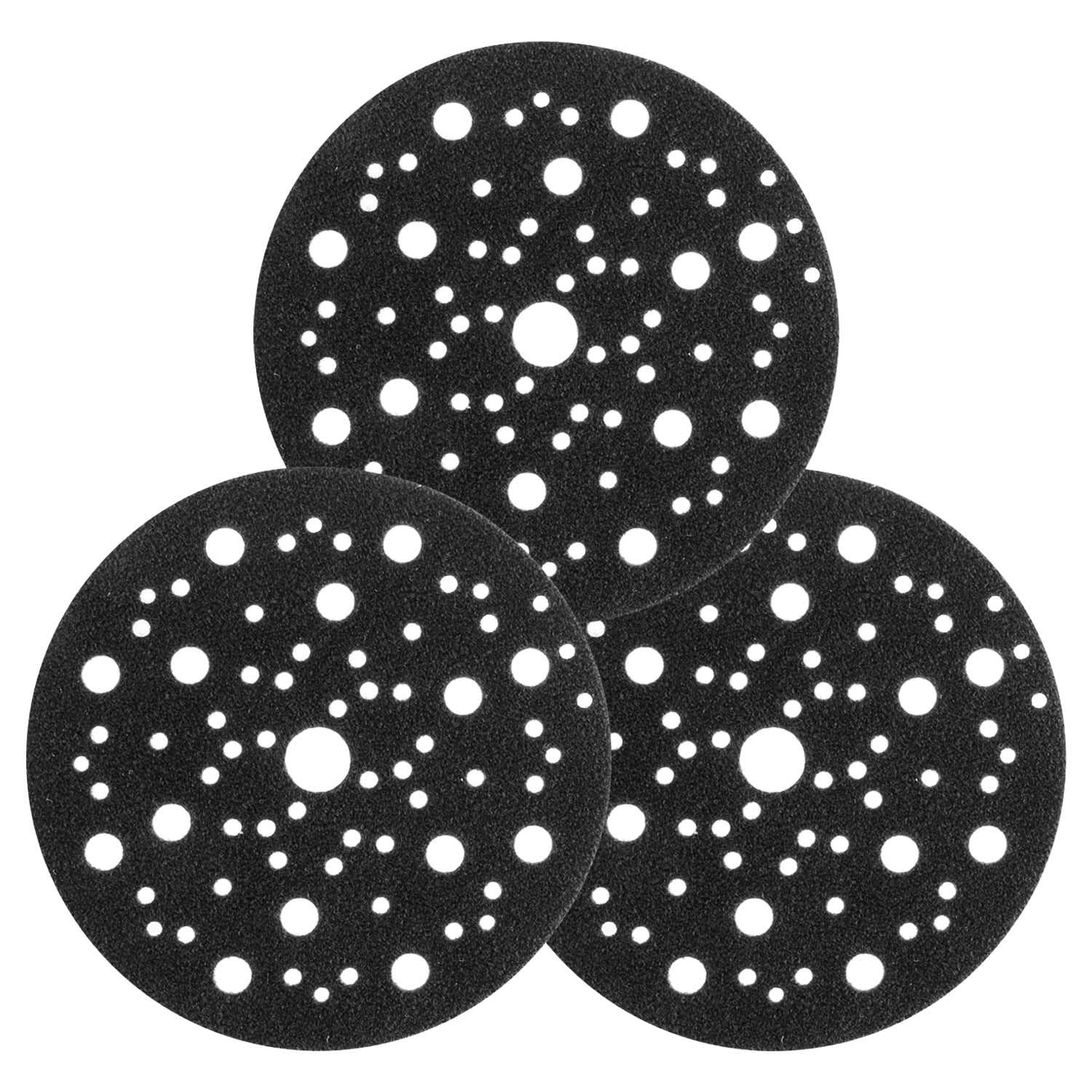Schutzpad Ø 150 Mm, 70 Löcher, 3 Stück, Zum Schutz Von Schleifpads Mit Klettverschluss, 8295612111 (schwarz)