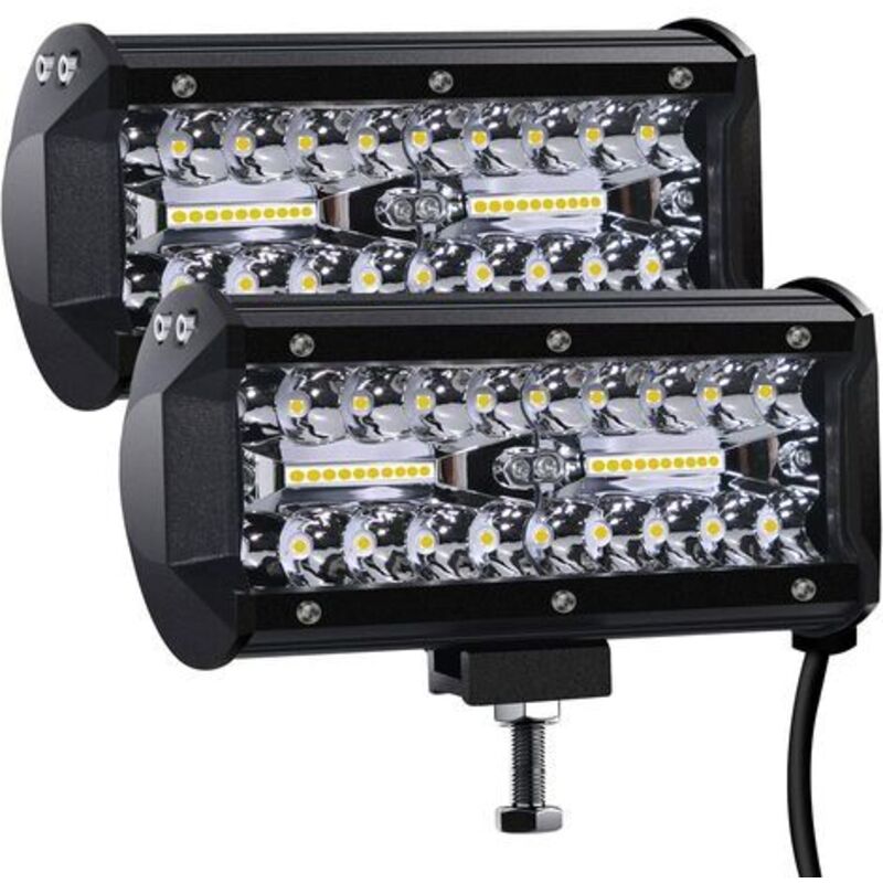 Led-arbeitsscheinwerfer, 12 V, 120 W, 7 Zoll, Wasserdicht, Ip67-schutzart, 27.000 Lm, Für Pkw, Lkw Und Traktoren