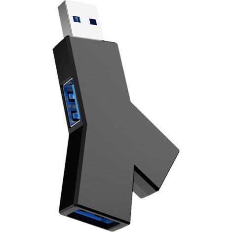 3-port Usb 3.0 Hub: 1 Usb 3.0 + 2 Usb 2.0, Dockingstation Kompatibel Mit Macbook, Pc, Laptop, Maus, Tastatur, Usb-sticks, Mobiler Festplatte.