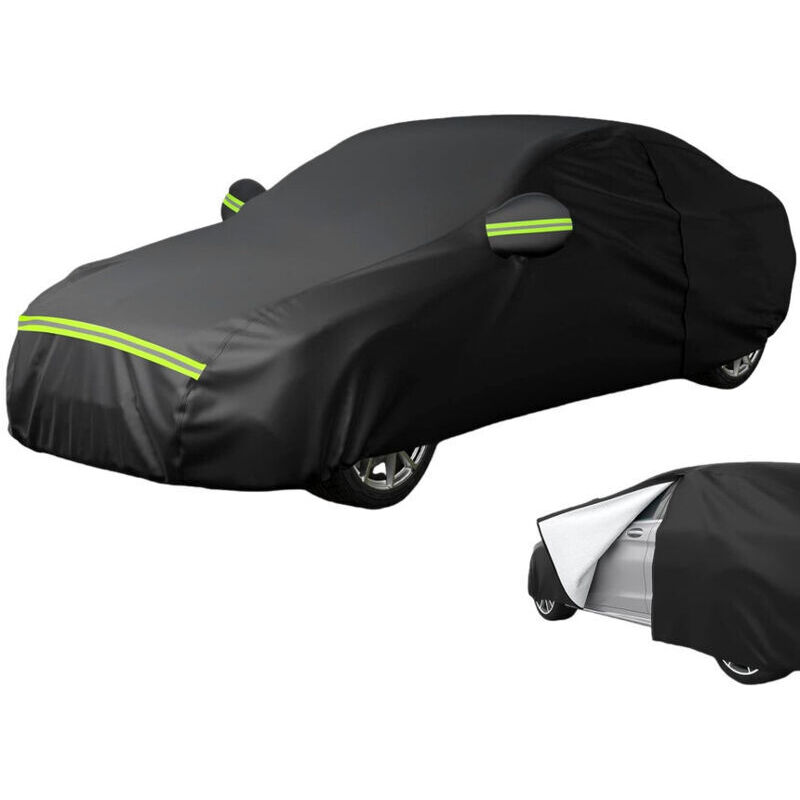 Wasserdichte Autoabdeckung Für Limousinen, Schutz Im Freien Aus Uv-beständigem, Staubdichtem Und Wasserdichtem Oxford-gewebe, Ideal Für Die Winterlagerung Im Freien. Maße: 450 X 170 X 120 Cm
