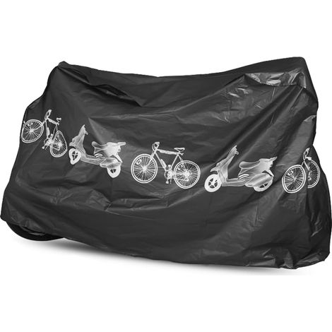 Wasserdichte Fahrradabdeckung, 200 X 100 Cm, Staubdichte Schutzhülle, Outdoor-plane Für Fahrräder, Motorräder, Elektroautos (schwarz)