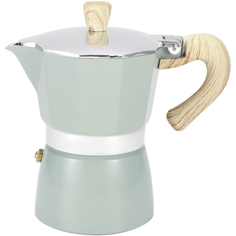 Achteckige Kaffeemaschine Für Den Herd, Aluminium, Für Den Privaten Gebrauch In Der Küche, Bürokaffee (nr. 6, 300-ml-kanne, Seeblau)