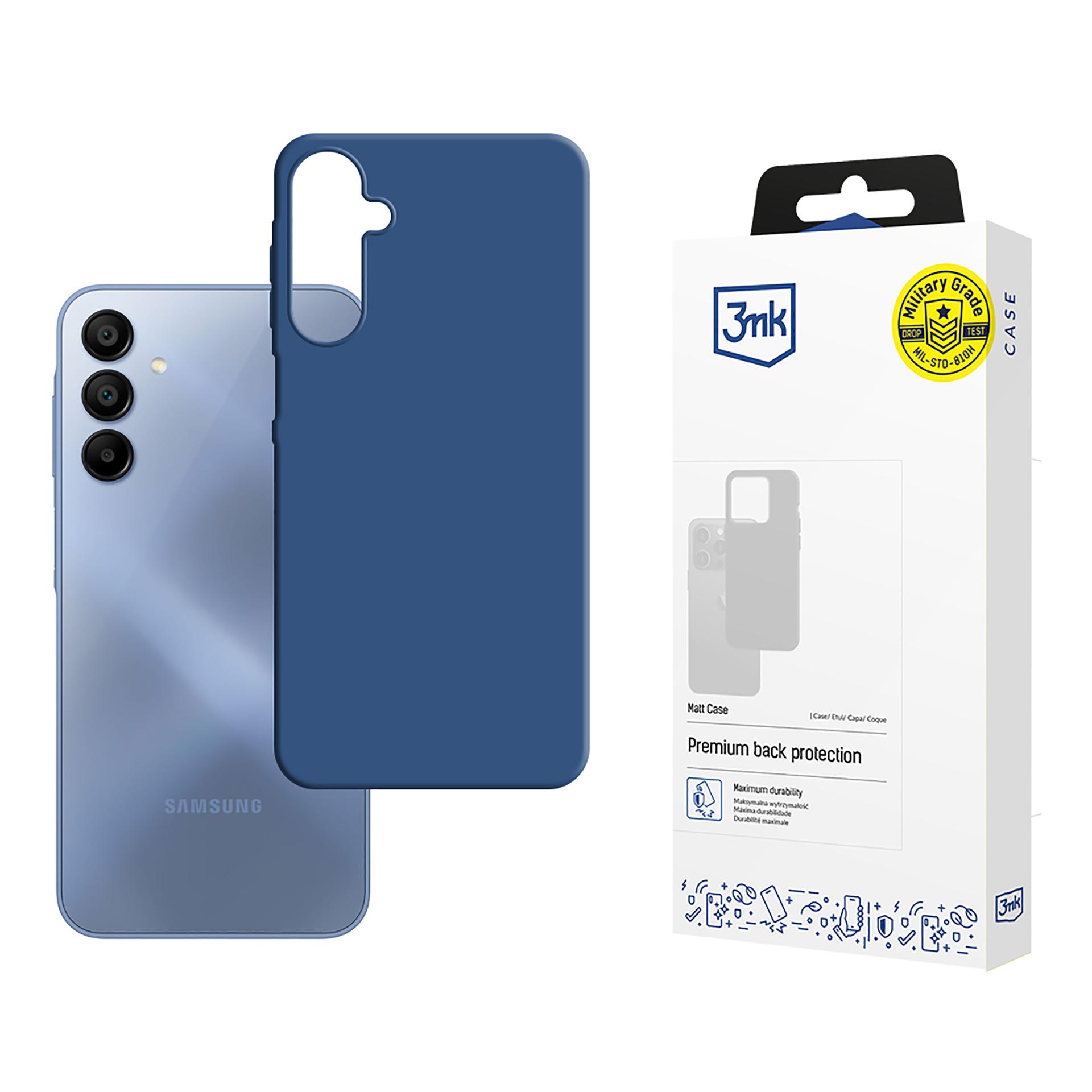 Samsung Galaxy A15 5g - 3mk Matt Case Blueb