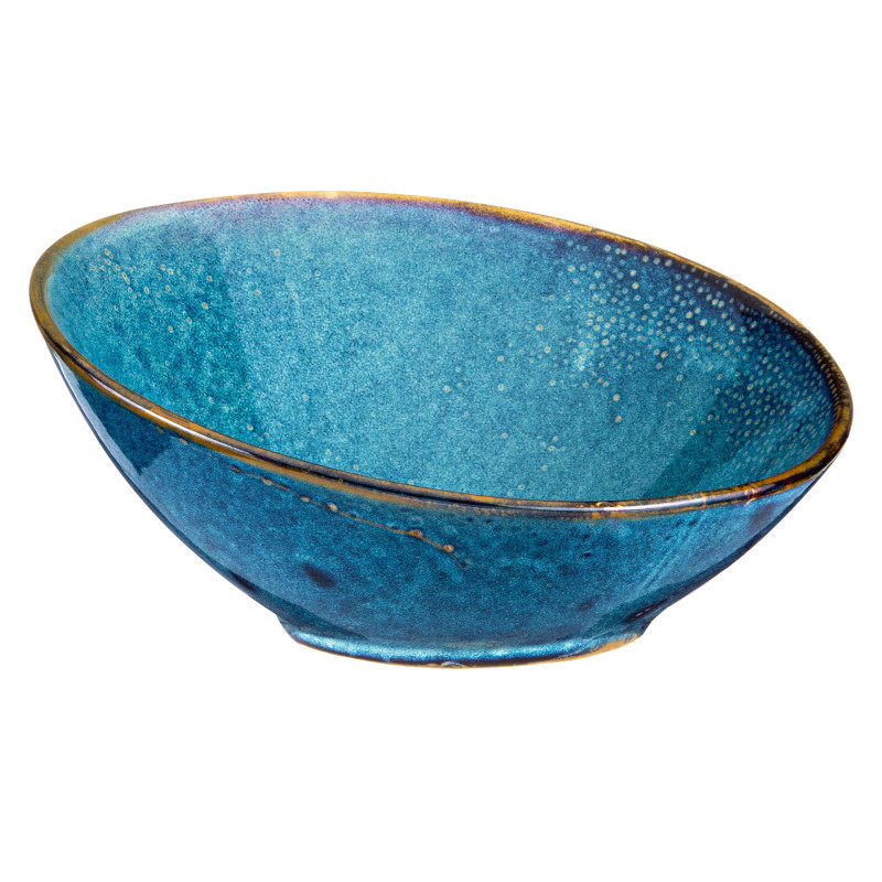 Dunkelblaue, Schräge Buffet-schale, Durchmesser 25 Cm