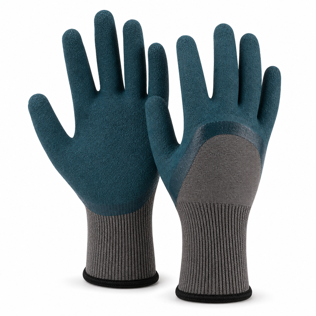 Rutschfeste Arbeitsschutzhandschuhe Aus Latex-schaum Für Handwerksarbeiten Und Baustellen