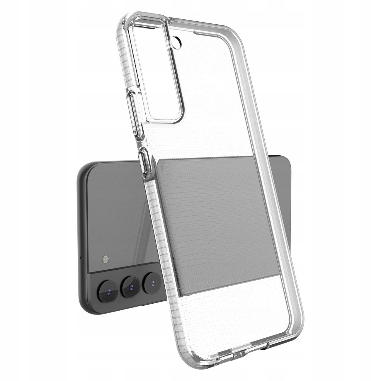 Spring Case Gel-schutzhülle Mit Farbigem Rahmen Für Samsung Galaxy S22+ (s22 Plus), Dunkelblau