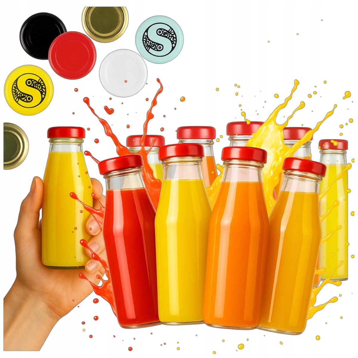 10 Flaschen Für Honigsaft, 200 Ml Glasflaschen Mit Verschluss, 0,2 L
