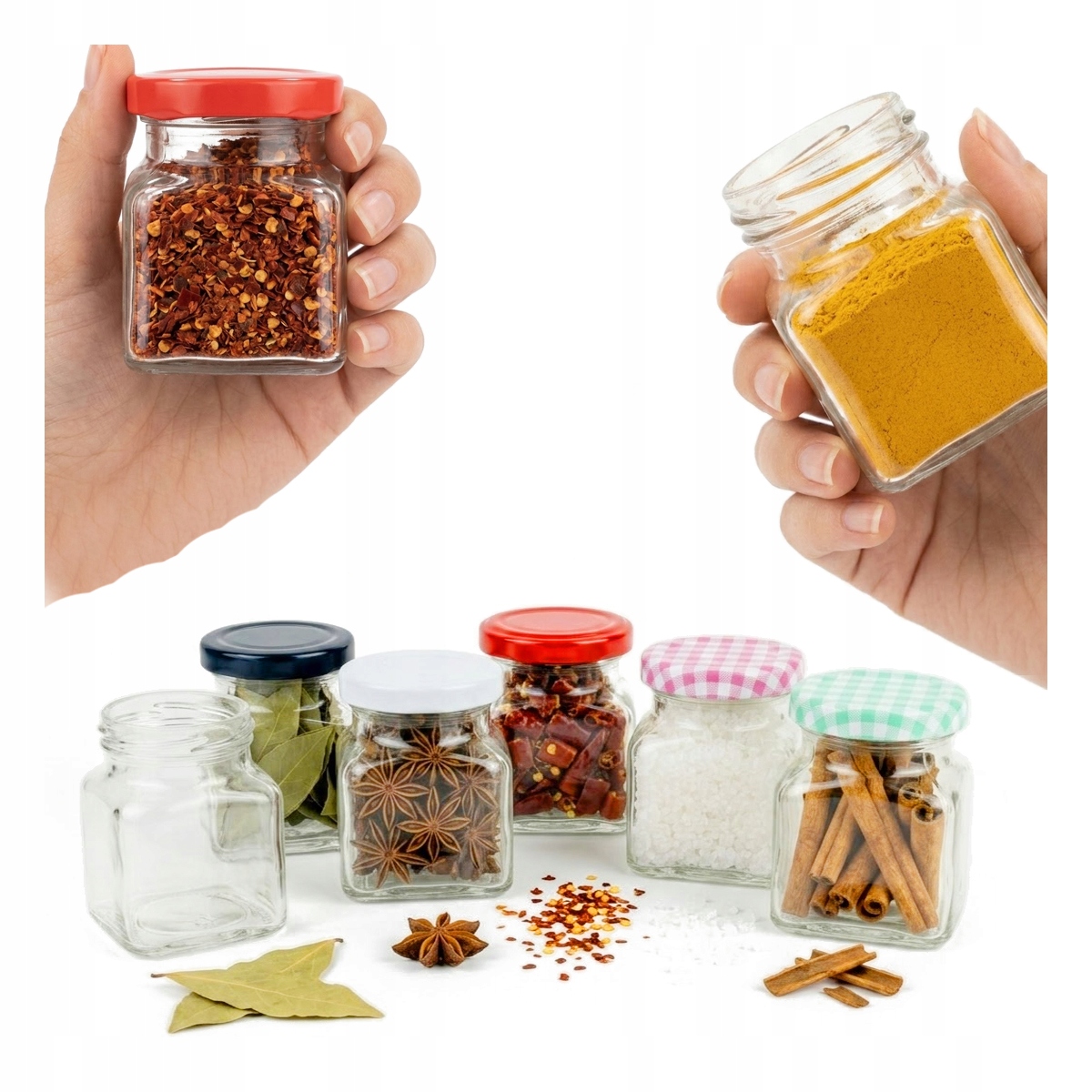 20 Gläser À 120 Ml Für Gewürze, Kräuter, Kerzen, Geschenkverpackung + Deckel Fi53 (20 Stück)