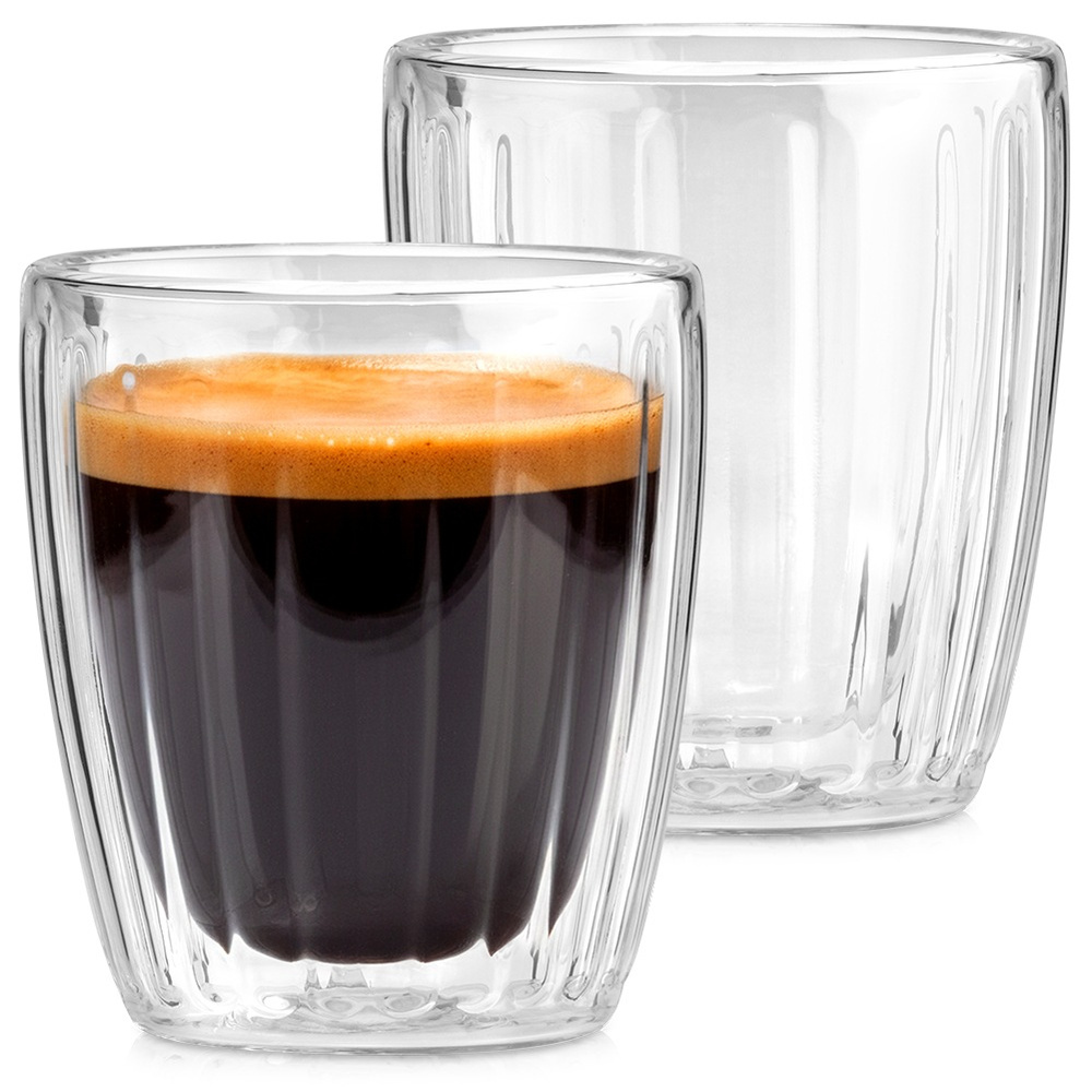 2 Doppelwandige Thermobecher Für Espresso, 120 Ml