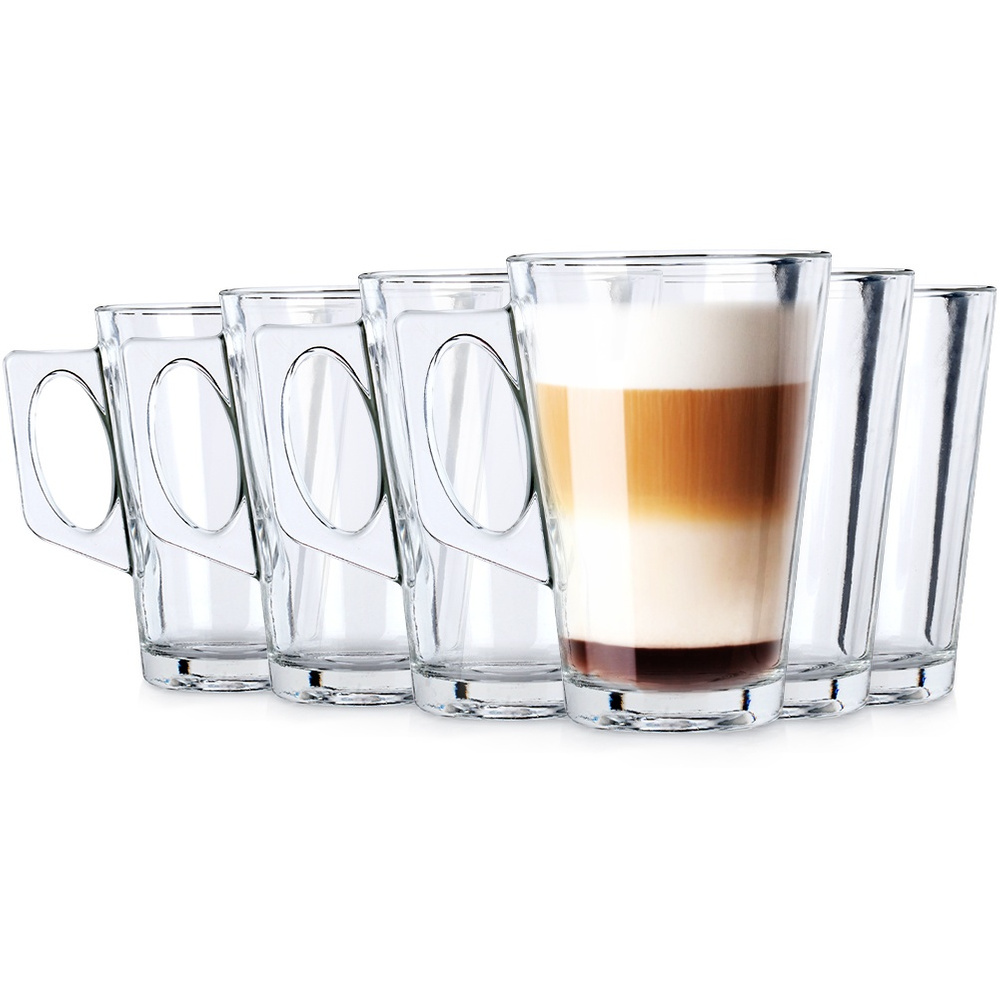 6er-set Gläser Für Kaffee, Latte, Tee, Heiß- Und Kaltgetränke