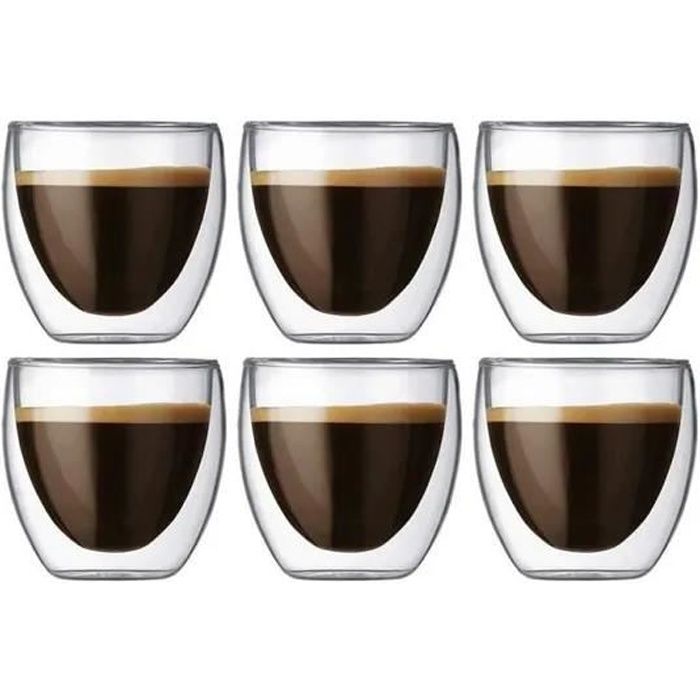 Ensemble De Tasses À Expresso À Double Paroi - 80 Ml, Tasse À Expresso Originale.