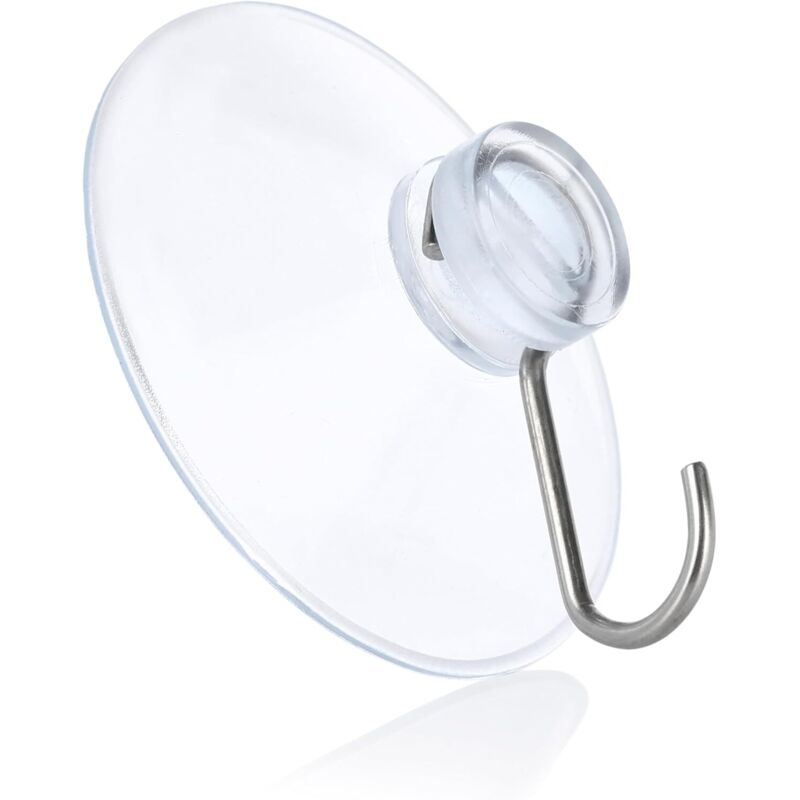 10er-pack Saugnäpfe Mit Haken – Transparent – Für Fenster, Badezimmer Und Küchen – Ideal Für Fensterdekorationen, Lichterketten Und Als Handtuchhalter – 40 Mm