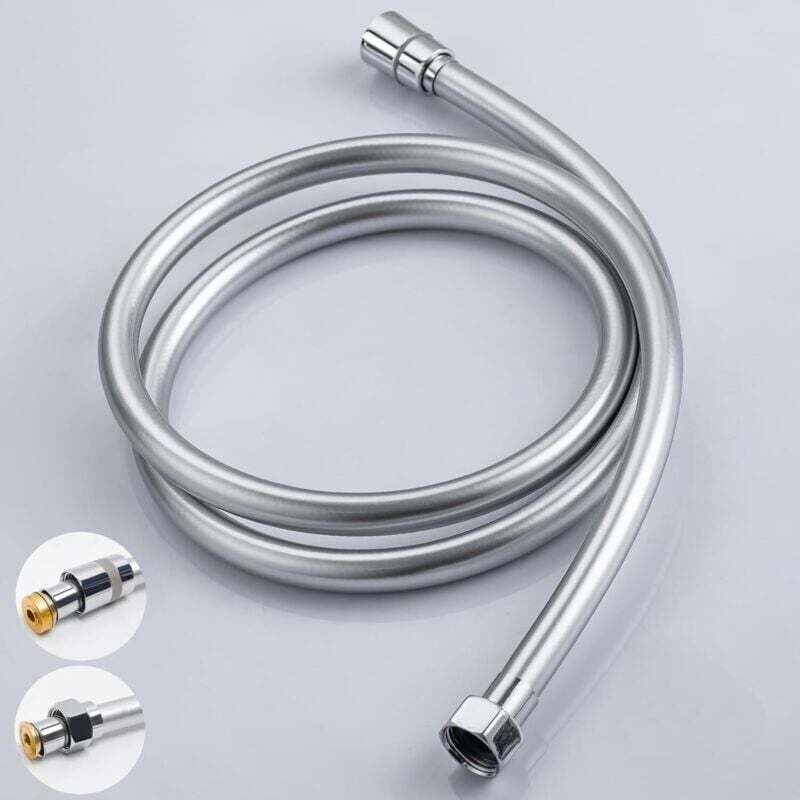 Universeller G1/2-duschschlauch Aus Pvc Mit Verdrehschutz, Korrosionsbeständig, Hitzebeständig, Verchromt, 2000 Mm