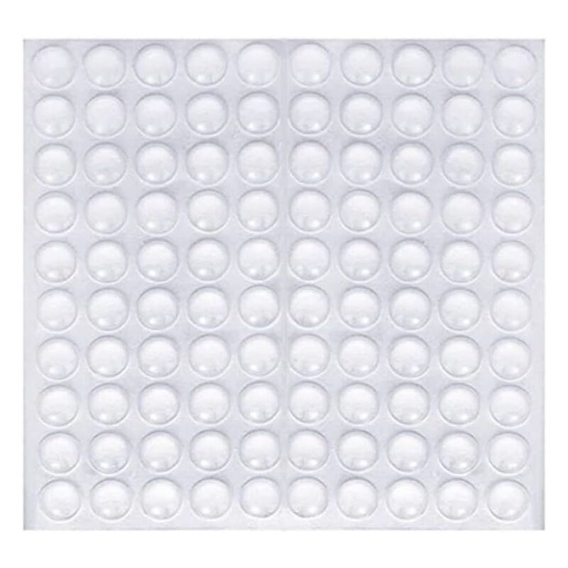 100 Stück Transparente Klebepads, Rutschfeste Und Geräuschdämpfende Polster, Schutzstopper Aus Gummi, Zur Geräuschdämpfung Für Türen, Schränke, Tastaturen