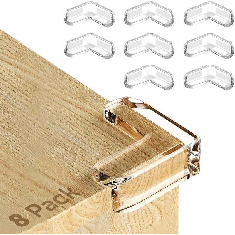 Eckenschutz Für Baby-schreibtische, 8-teiliges Set Rechtwinkliger Eckenschützer Für Baby-schreibtische, Eckenschützer Für Möbel, Büro, Zuhause, Schule, Mit Klebefläche