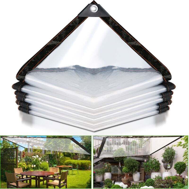 Transparente, Wasserdichte Plane Mit Ösen Und Seil, Schutzplane, Wasserdichte Outdoor-plane, Plane Für Balkon, Garten, 2 X 3 M