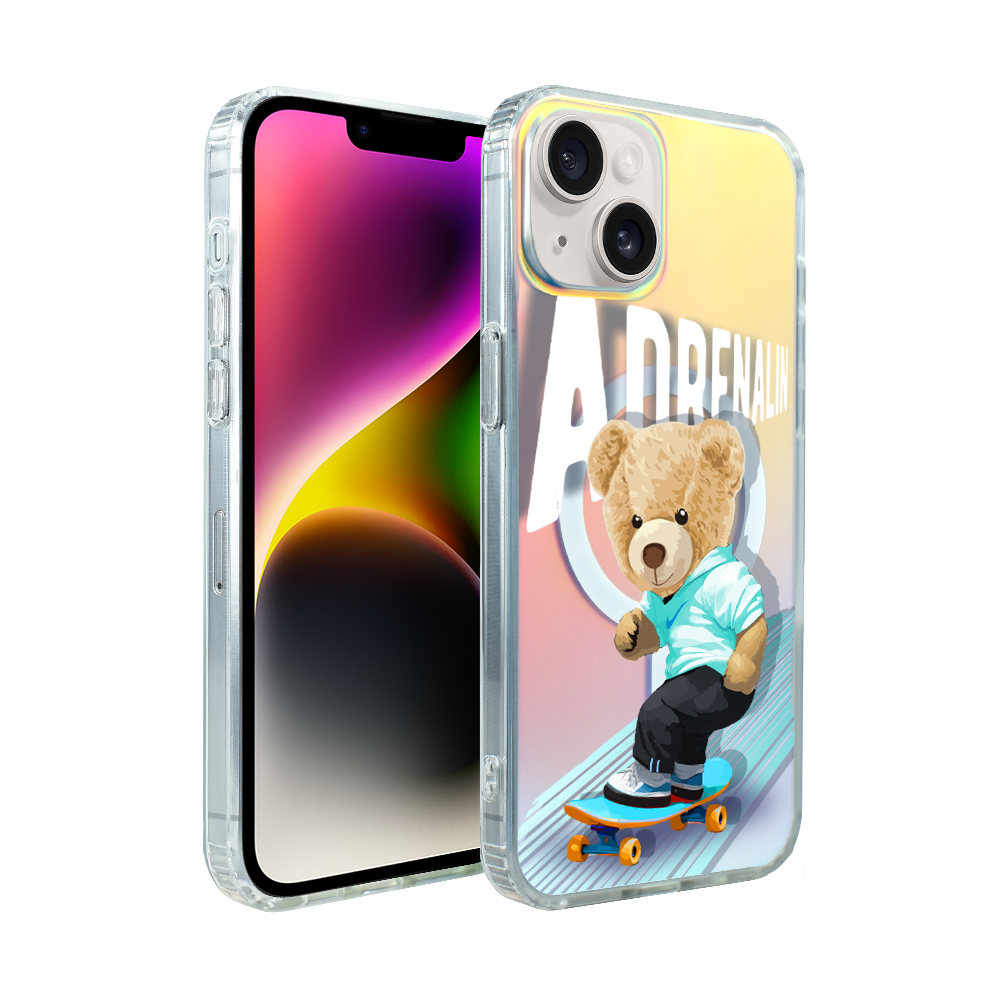 Iphone 14 Ibizu California Sunset Hülle Mit Magsafe, Farbwechsel, Adrenalin Und Skateboard-motiv