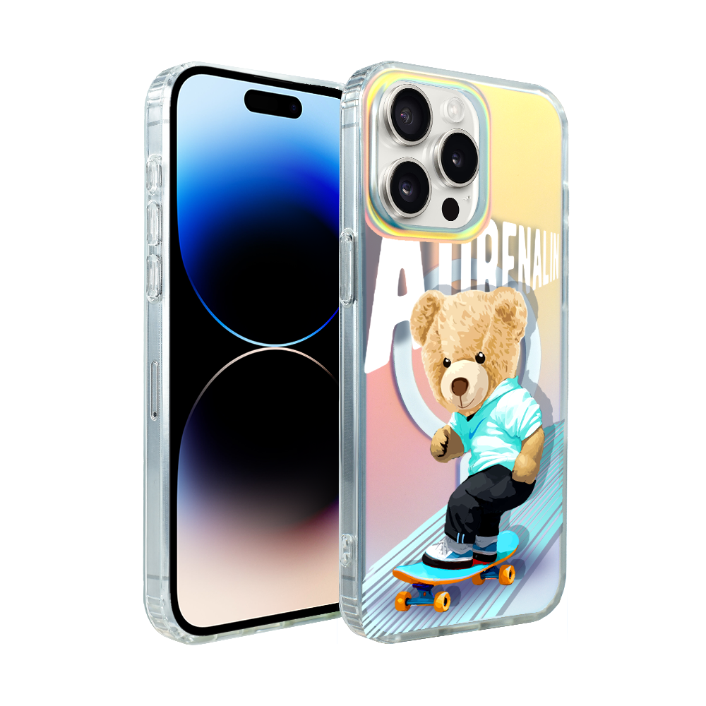 Iphone 14 Pro Max Ibizu California Sunset Hülle Mit Magsafe, Farbwechsel, Adrenalin Und Skateboard-motiven