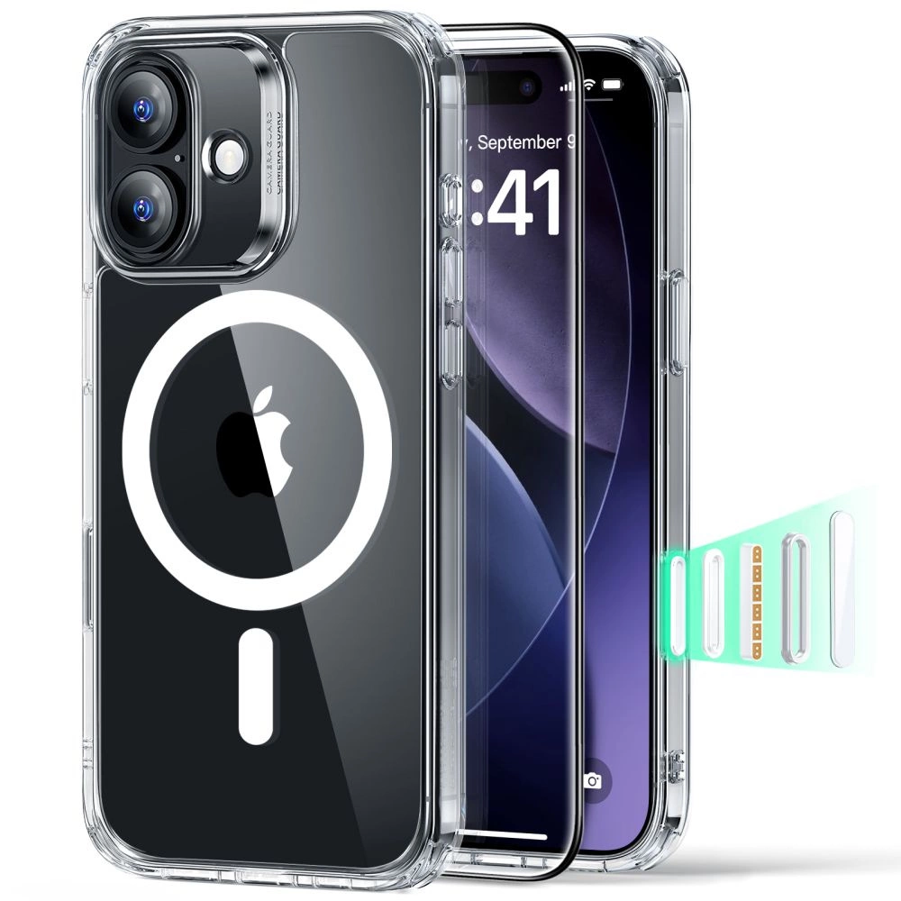 Esr Classic Hybrid Magsafe + Panzerglas-set Für Iphone 17 – Transparent