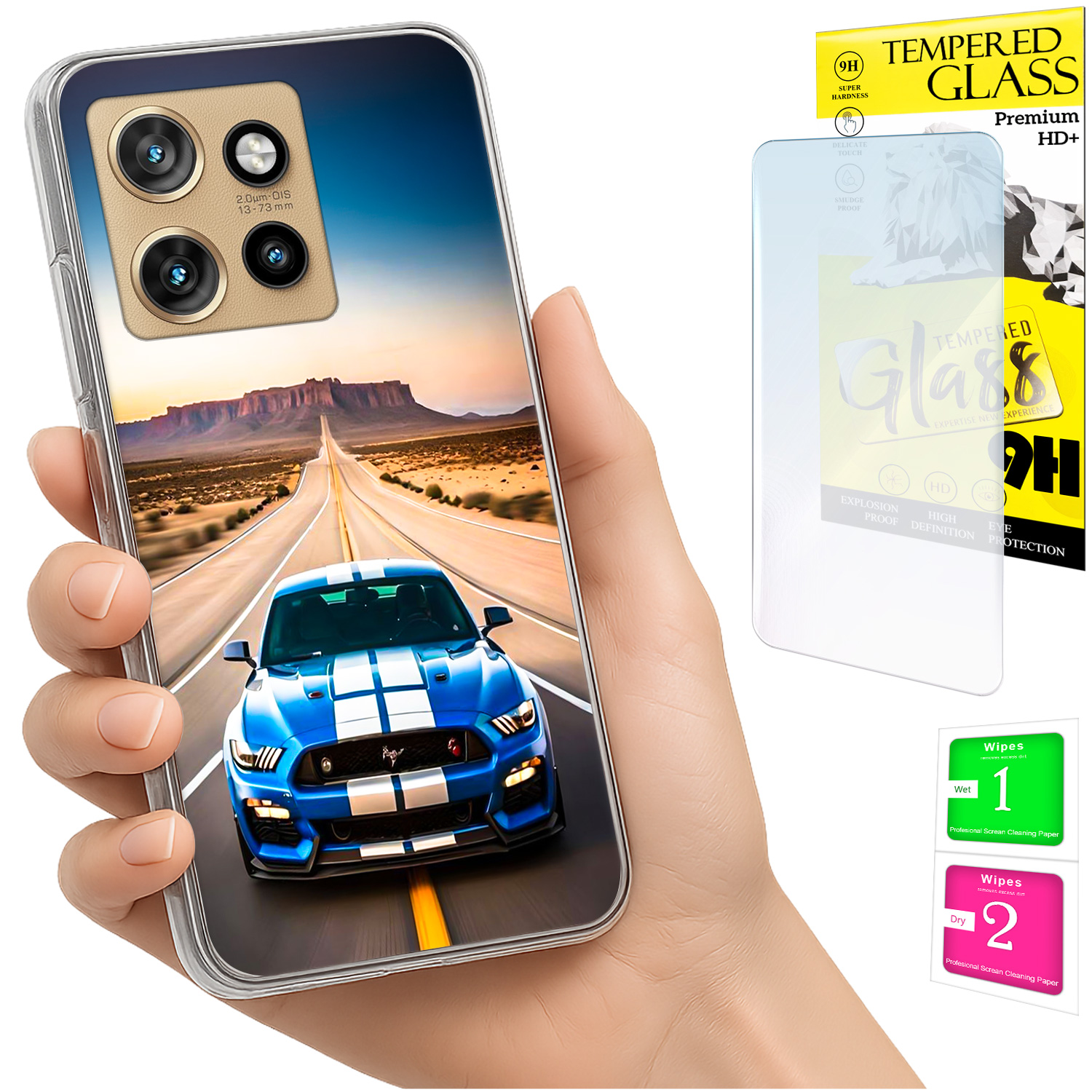 Schutzhülle Für Motorola Edge 50 Neo: Foto-schutzhülle + 9h-glas