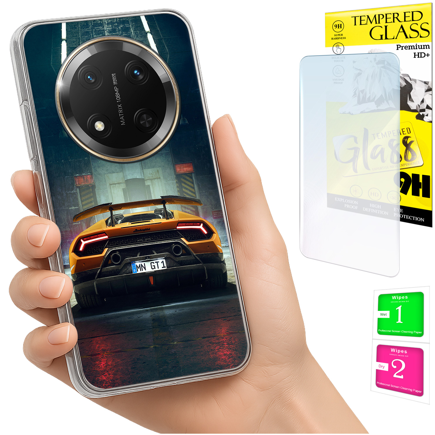 Schutzhülle Für Honor Magic7 Lite: Foto-schutzhülle + 9h-glas