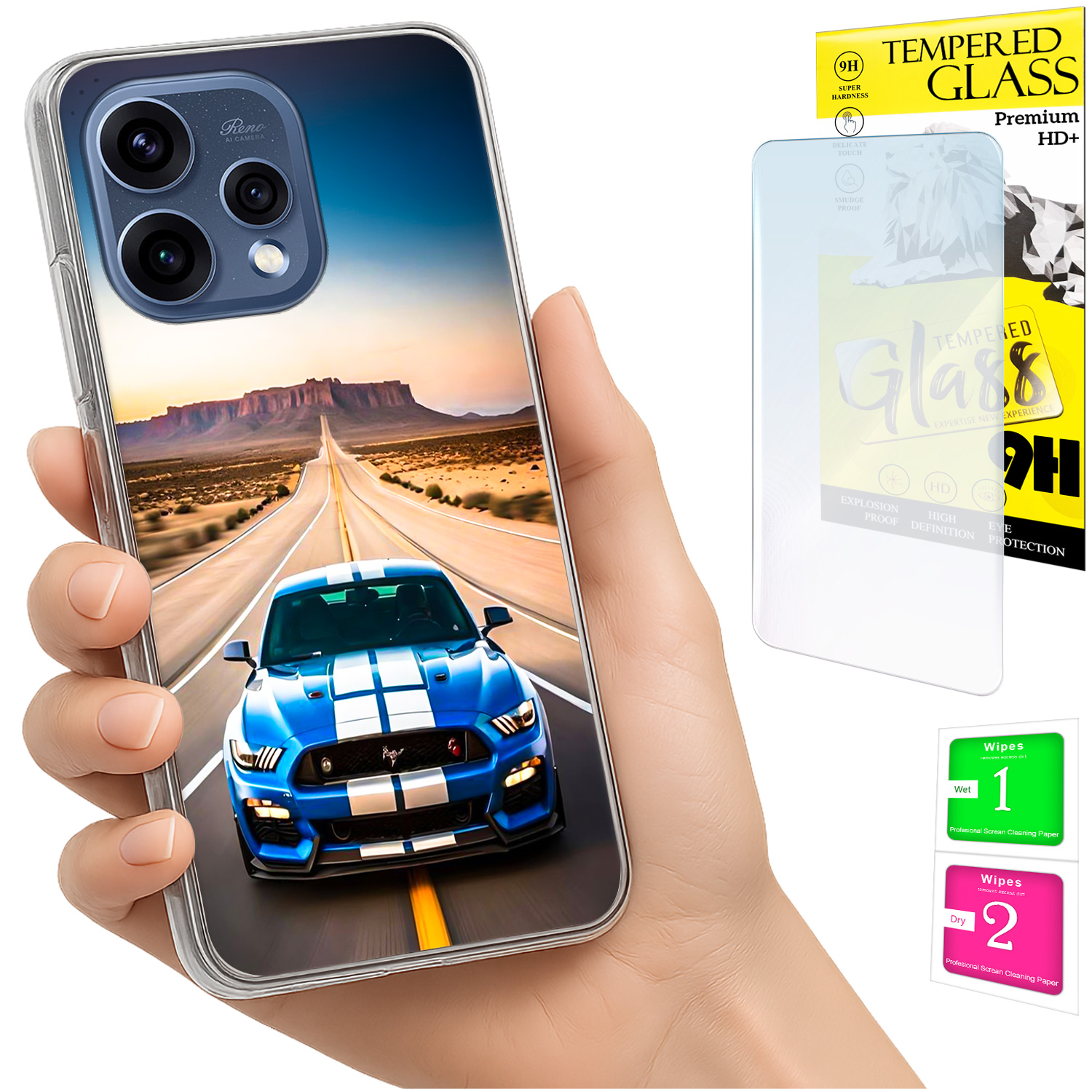 Schutzhülle Für Oppo Reno 15 5g: Fotoschutzhülle, Rückseitenschutz + 9h-glas