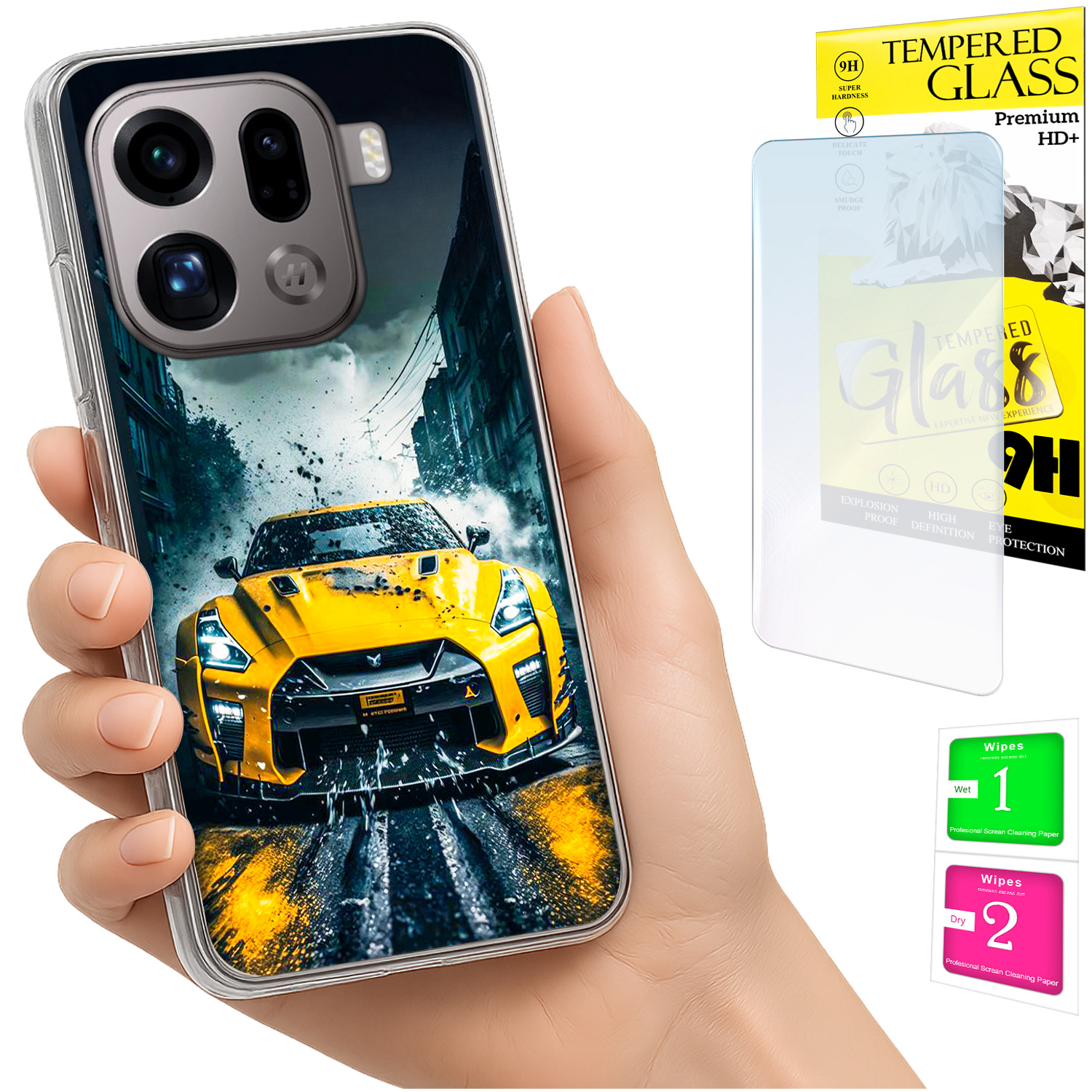 Schutzhülle Für Oppo Find X9 Pro: Foto-schutzhülle + 9h-glas