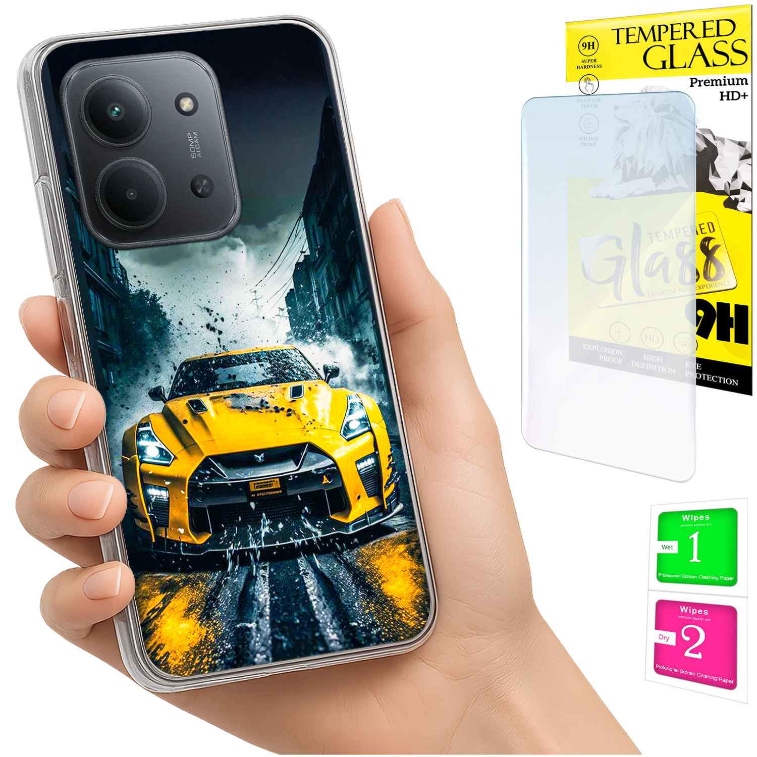 Schutzhülle Für Xiaomi Redmi 15c 5g 173mm / Poco C85 Rückseite Aus Glas