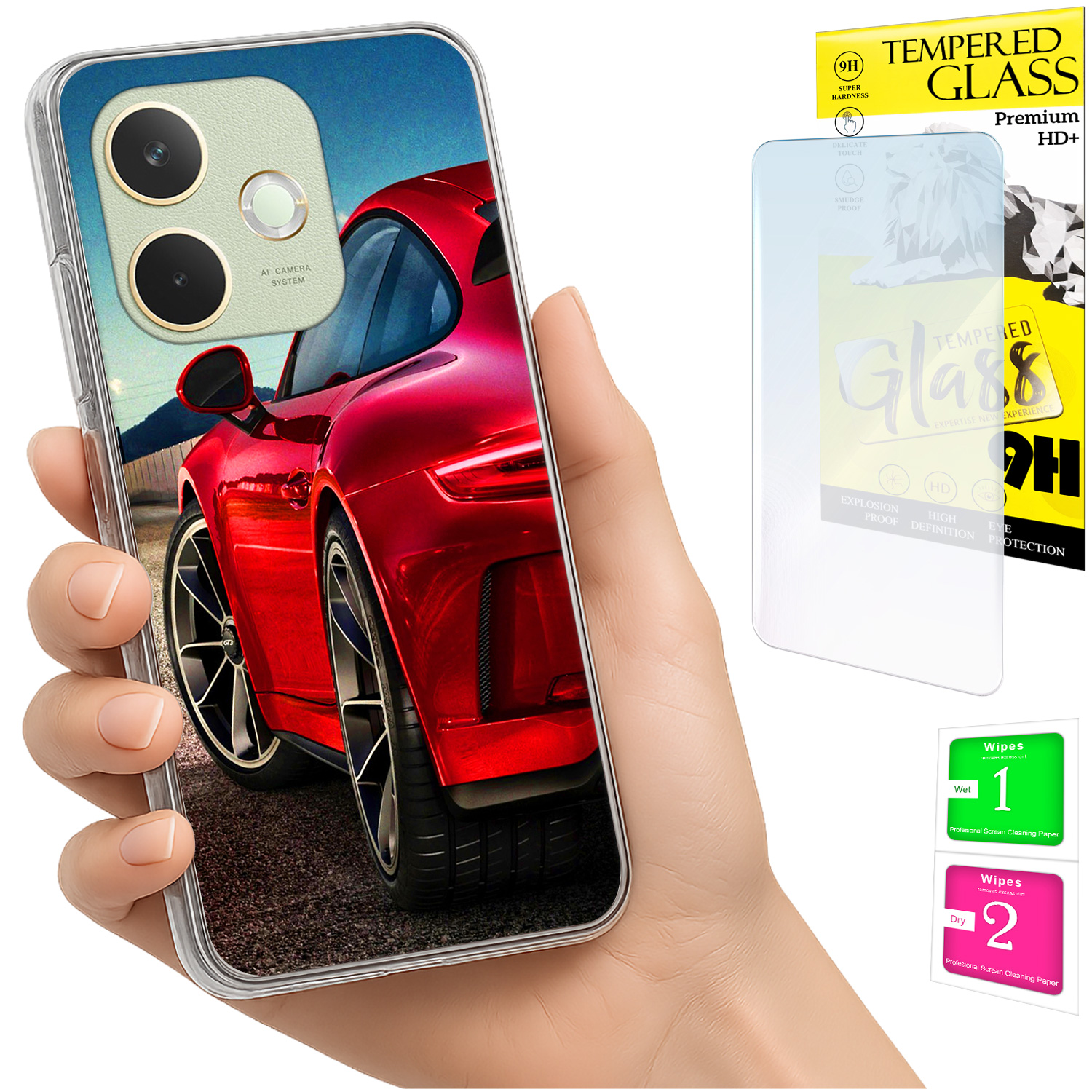 Schutzhülle Für Oppo A5 Pro: Foto-schutzhülle + 9h-glas