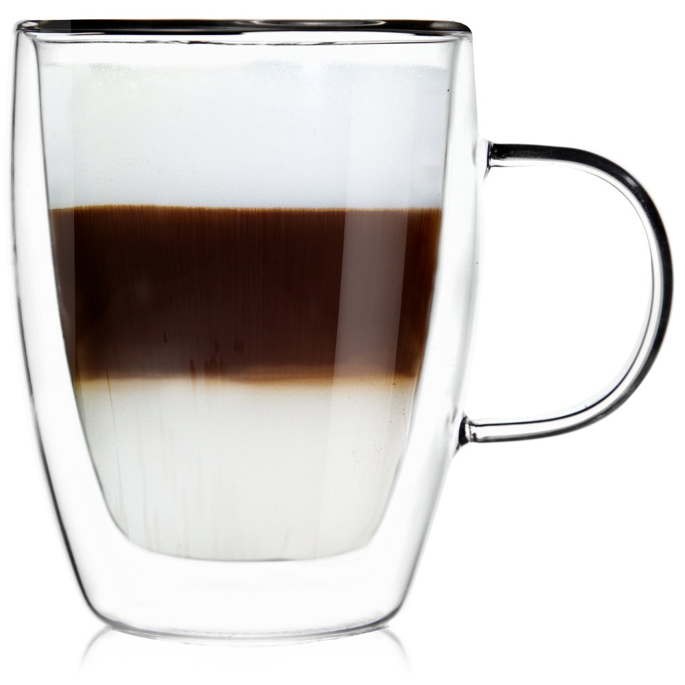 Doppelwandiges Thermosglas Für Kaffee, Tee, Latte Und Andere Getränke, 300 Ml
