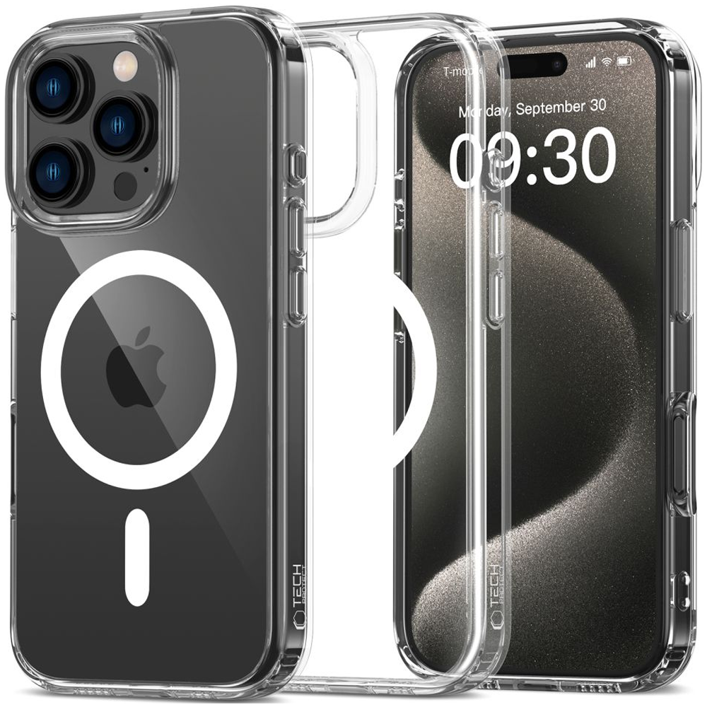 Tech-protect Flexair Hybrid Magsafe Iphone 16 Pro Transparent