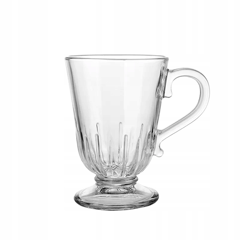 Elegante Glastasse Auf Fuß Für Latte Macchiato, 320 Ml, 1 Stück, Siena